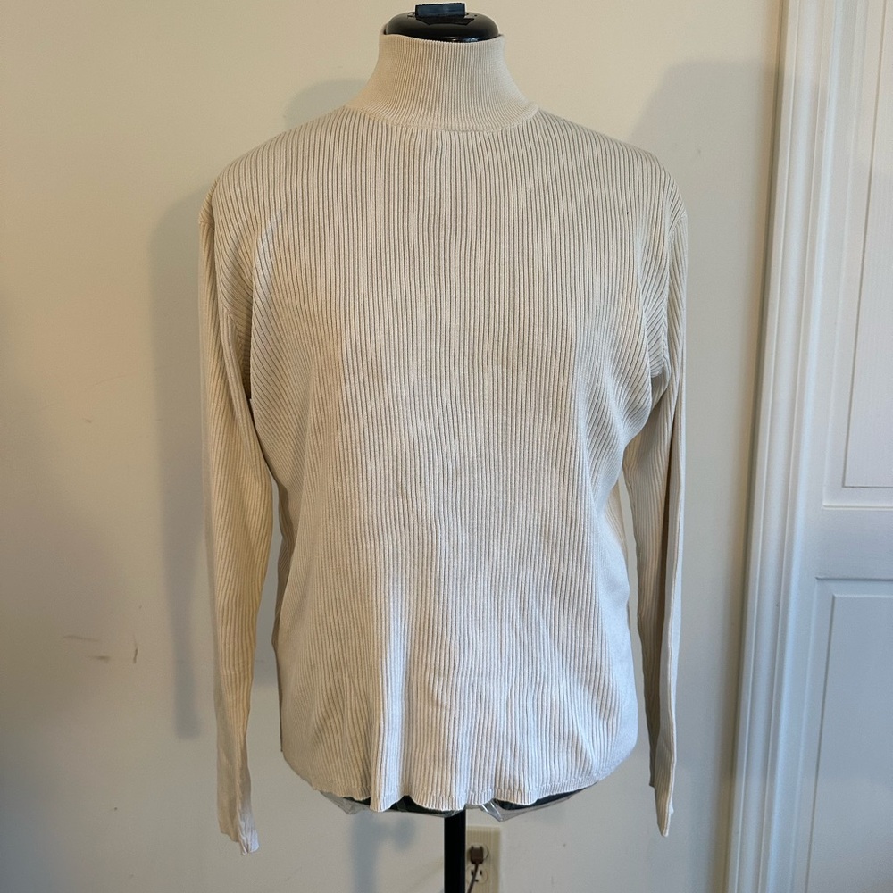 Coldwater Creek Women’s Turtleneck Sweater - Cream